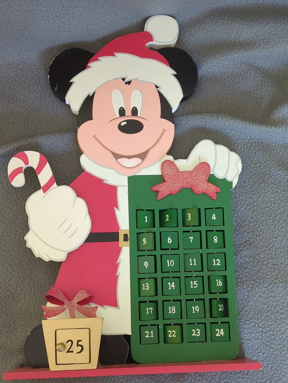 Disney Advent Calendar. Wood. Mickey Mouse